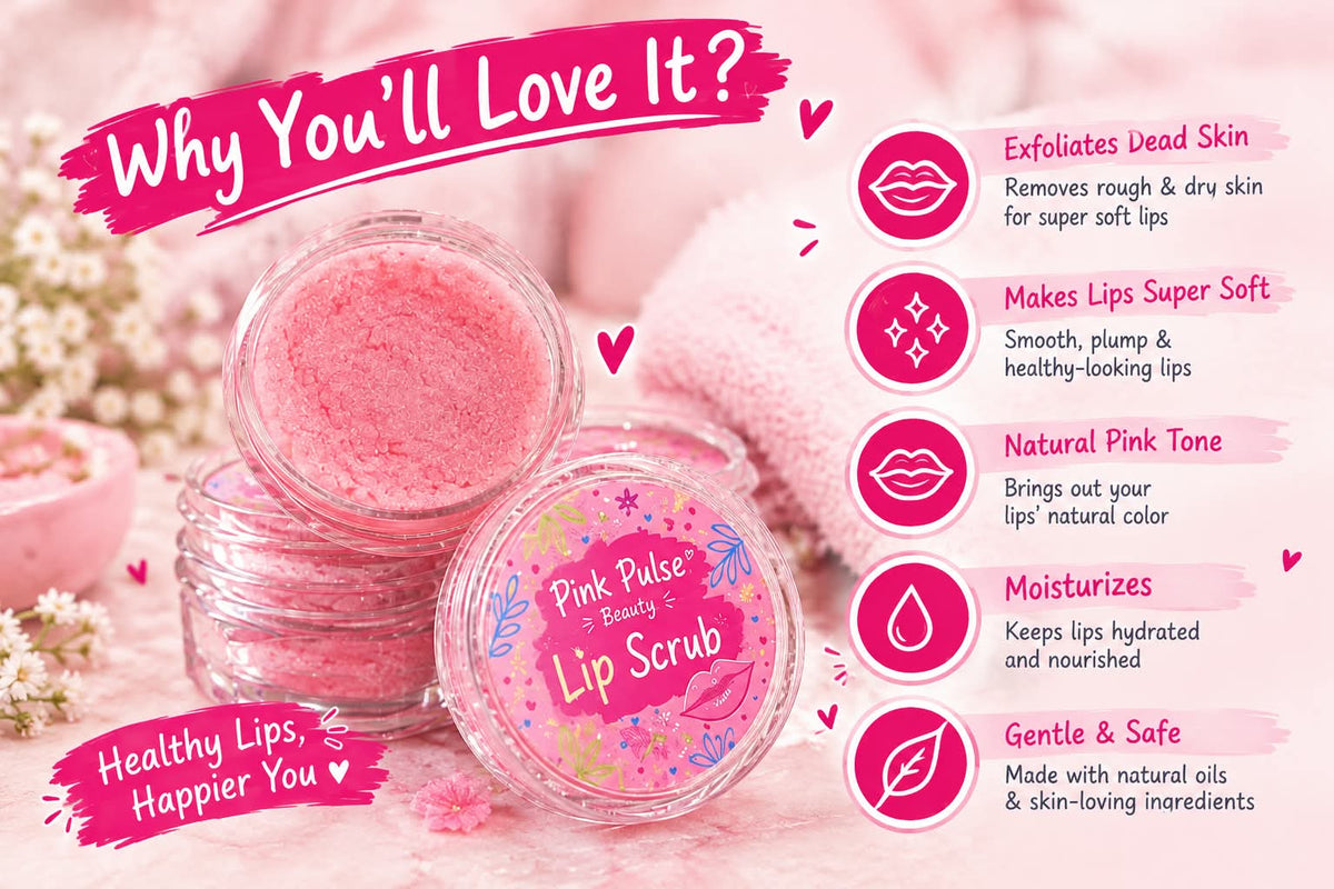 Lip Scrub ā Sweet Pink Glow & Soft Lips