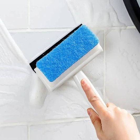 2-in-1 Foam Window Wiper & Glass Cleaner | Car & Home Squeegee Brush