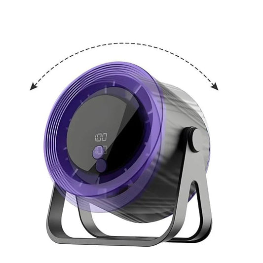 QL-02 Rechargeable Desktop Fan | 360° Adjustable Airflow
