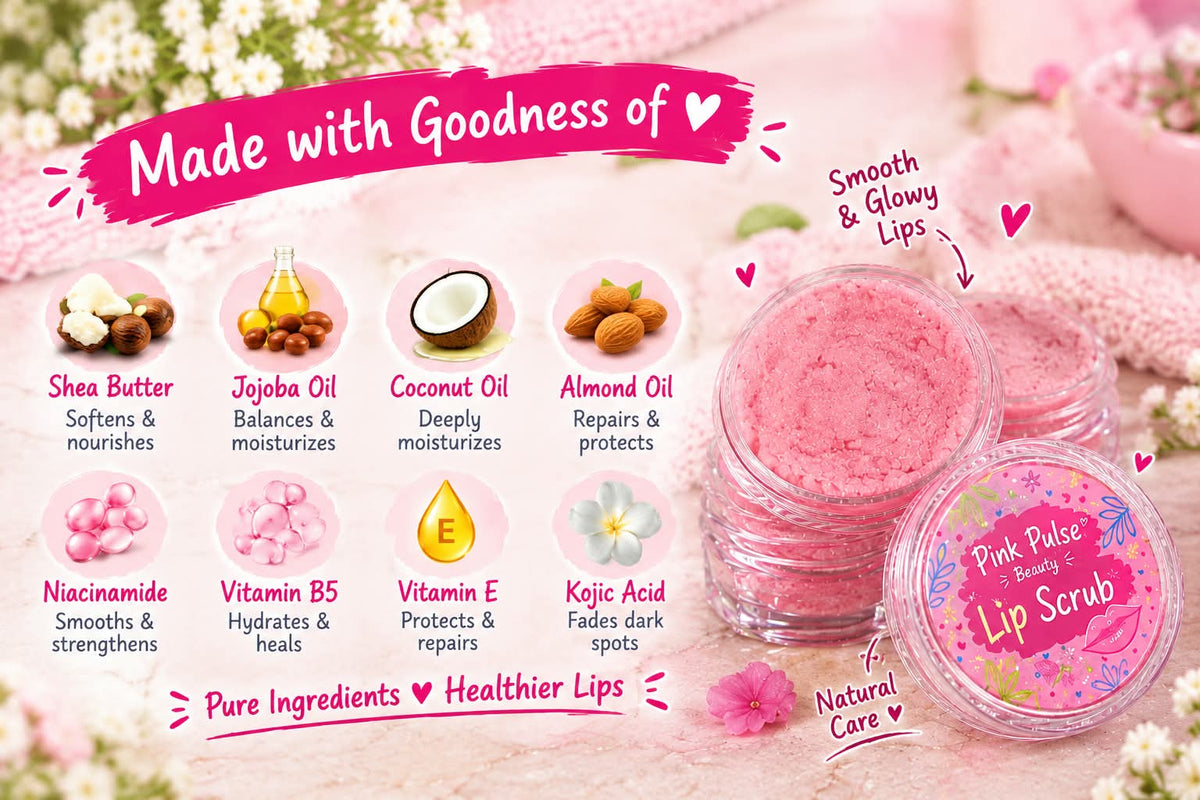 Lip Scrub – Sweet Pink Glow & Soft Lips