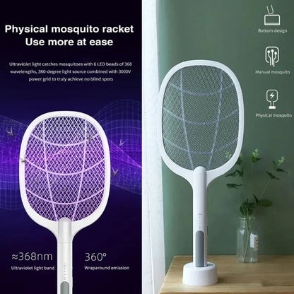 Nova USB Rechargeable Mosquito Racket | ME-903 Model | | Electric Insect Killer Swatter |  For Indoor & Outdoor Use