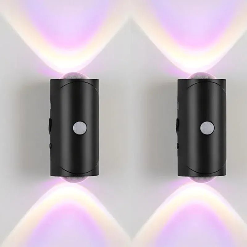 LED Night Light with Motion Sensor | Rechargeable Wireless Wall Lamp | Dimmable Smart Night Light | Magnetic Indoor & Outdoor Wall Light