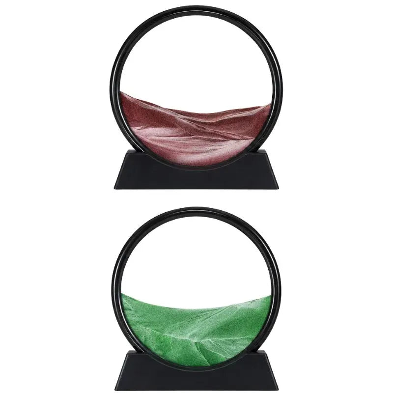 Moving Sand Art Picture  | 3D Dynamic Deep Sea Sandscape with Display Stand | Random Color