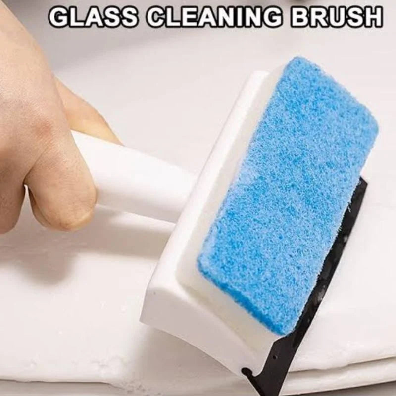 2-in-1 Foam Window Wiper & Glass Cleaner | Car & Home Squeegee Brush