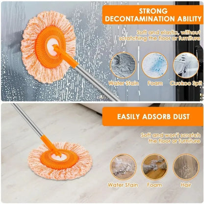 Sunflower 360° Rotating Cleaning Mop- Walls, Floors & Windows