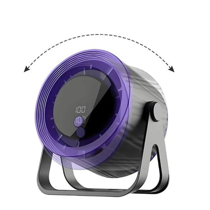 QL-02 Rechargeable Desktop Fan | 360° Adjustable Airflow