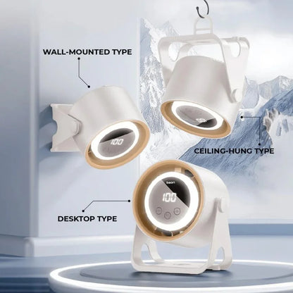 QL-02 Rechargeable Desktop Fan | 360° Adjustable Airflow