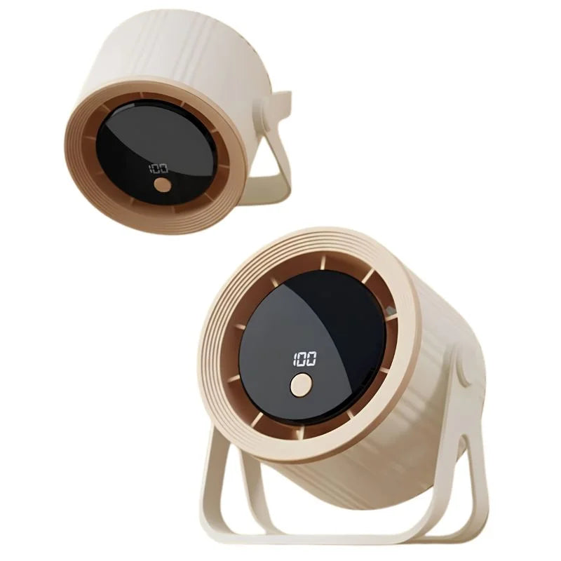 QL-02 Rechargeable Desktop Fan | 360° Adjustable Airflow