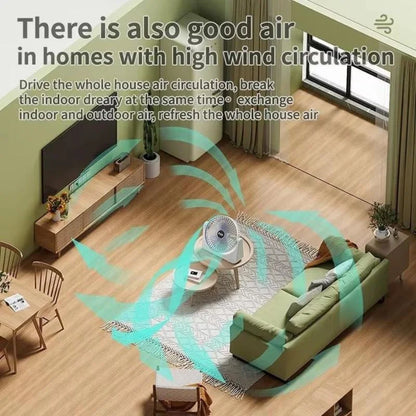 Rechargeable Desktop Fan | 3-Speed Personal Air Cooler